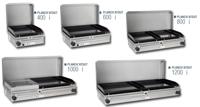 plancha gamme inox